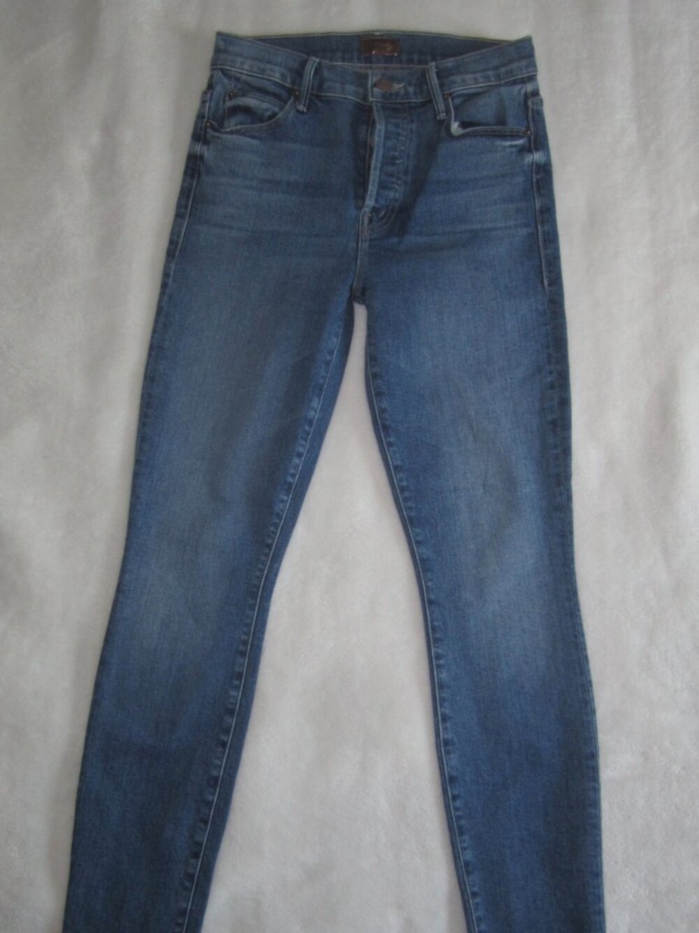 MOTHER THE STUNNER Ankle Fray Jeans So Long Wash Women's 25
